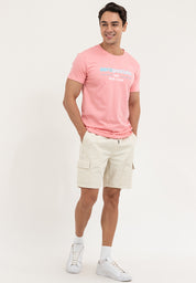 COTTON JERSEY MEN'S TEE W/ HI-DEM & SOFT TOUCH PRINT