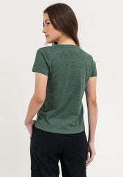 COMFORT FIT GRAPHIC LADIES T-SHIRT Forest Green