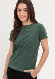 COMFORT FIT GRAPHIC LADIES T-SHIRT Forest Green