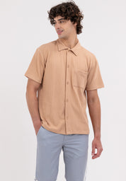 Textured Button Down with Pocket