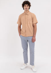 Textured Button Down with Pocket