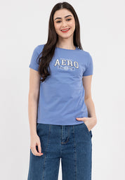 Applique Logo Tee Colony Blue