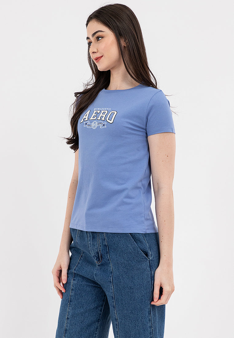 Applique Logo Tee Colony Blue