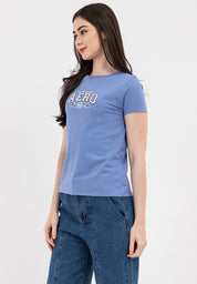 Applique Logo Tee Colony Blue