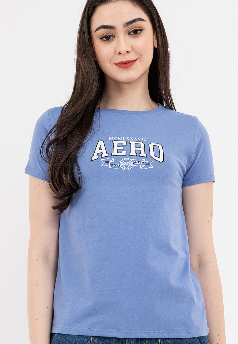 Applique Logo Tee Colony Blue