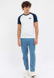 Logo Applique Raglan Tee White