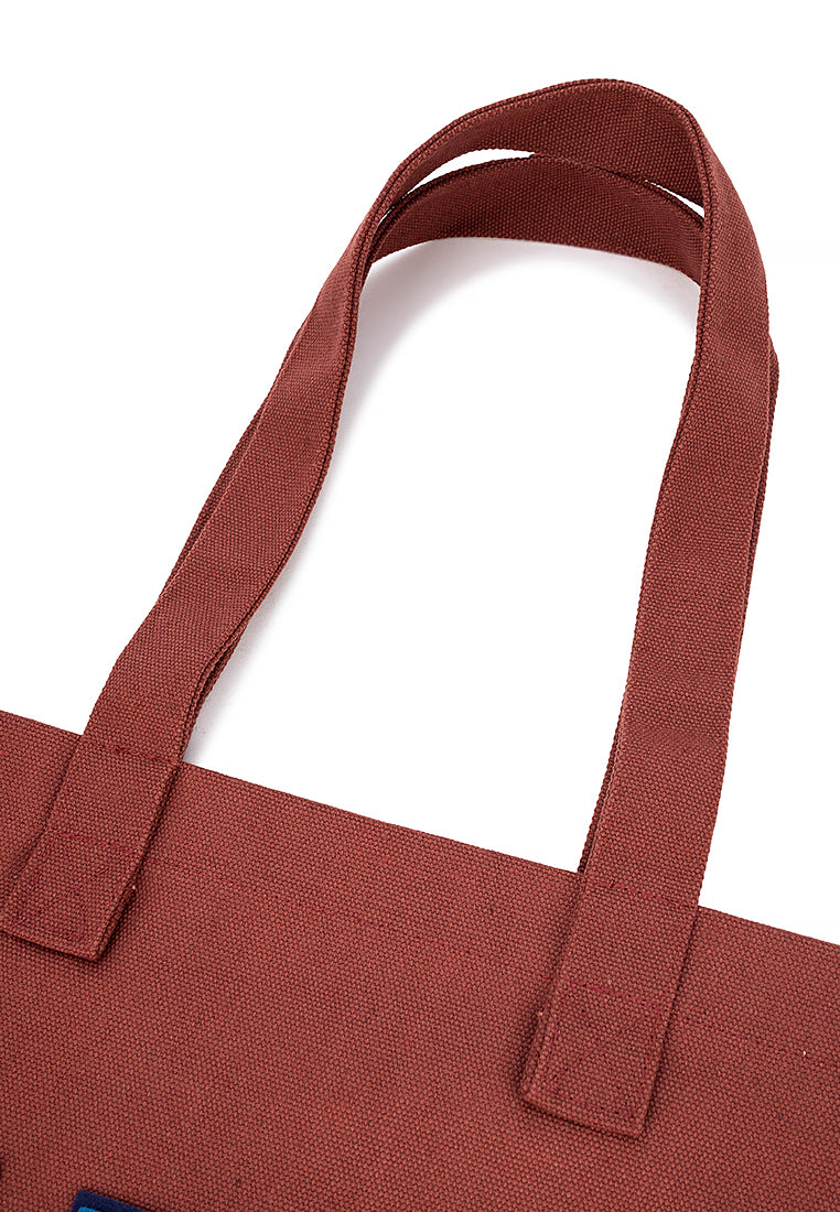 NEW YORK TOTE BAG Maroon