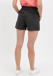 ELASTIC WASIT PAPERBAG SHORTS Dark Gray