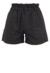 ELASTIC WASIT PAPERBAG SHORTS Dark Gray