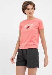 FLORAL NEW YORK TEE Shell Pink