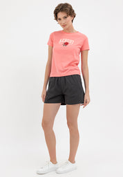 FLORAL NEW YORK TEE Shell Pink