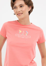 FLORAL GRAPHIC TEE Shell Pink