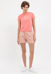 FLORAL GRAPHIC TEE Shell Pink