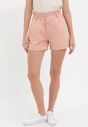 ELASTIC WASIT PAPERBAG SHORTS Pink