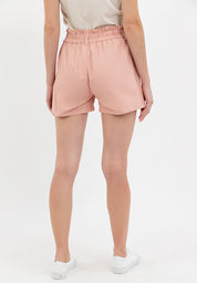 ELASTIC WASIT PAPERBAG SHORTS Pink