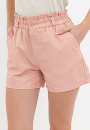 ELASTIC WASIT PAPERBAG SHORTS Pink