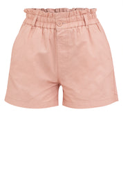 ELASTIC WASIT PAPERBAG SHORTS Pink