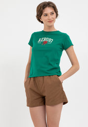FLORAL NEW YORK TEE Ultramarine Green