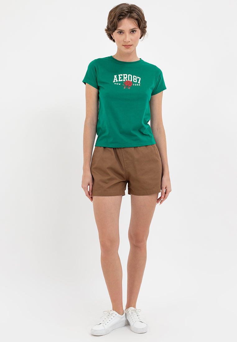 FLORAL NEW YORK TEE Ultramarine Green