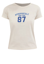 87 GRAPHIC TEE Beige