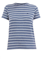 A87 BOXY STRIPE TEE Blue