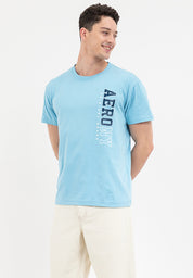 VERTICAL LOGO TEE Air Blue