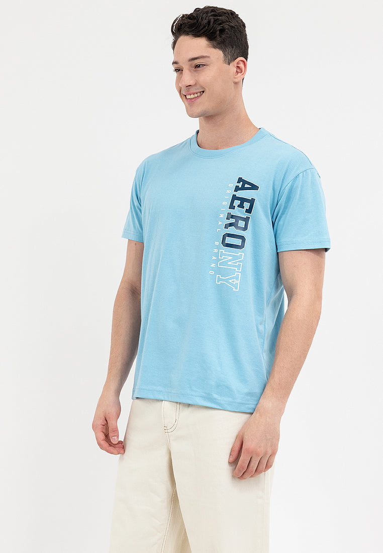 VERTICAL LOGO TEE Air Blue