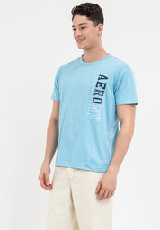 VERTICAL LOGO TEE Air Blue