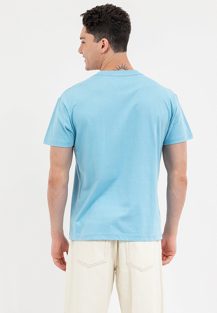 VERTICAL LOGO TEE Air Blue
