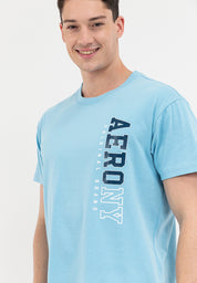 VERTICAL LOGO TEE Air Blue
