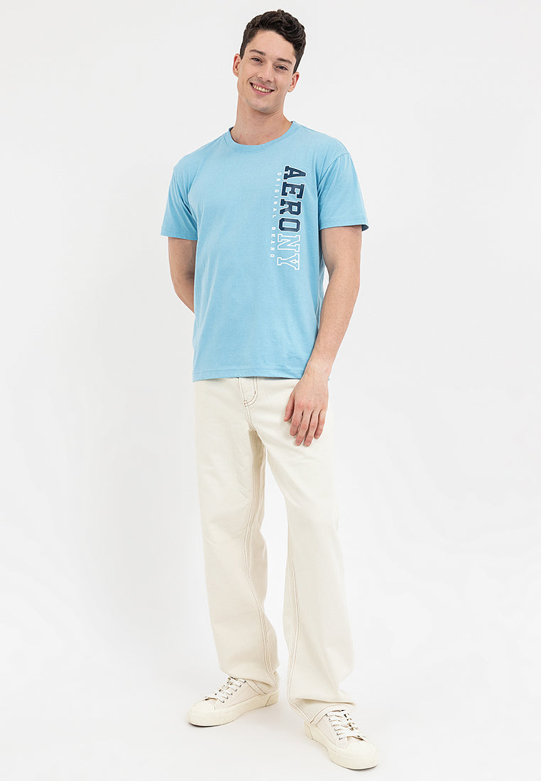VERTICAL LOGO TEE Air Blue