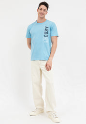VERTICAL LOGO TEE Air Blue
