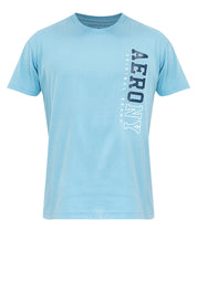 VERTICAL LOGO TEE Air Blue