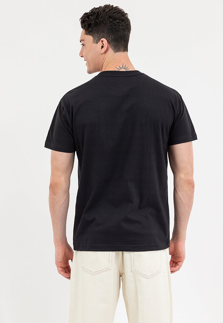 VERTICAL LOGO TEE Black