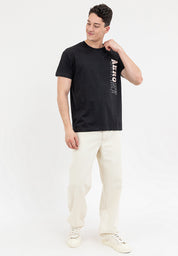 VERTICAL LOGO TEE Black