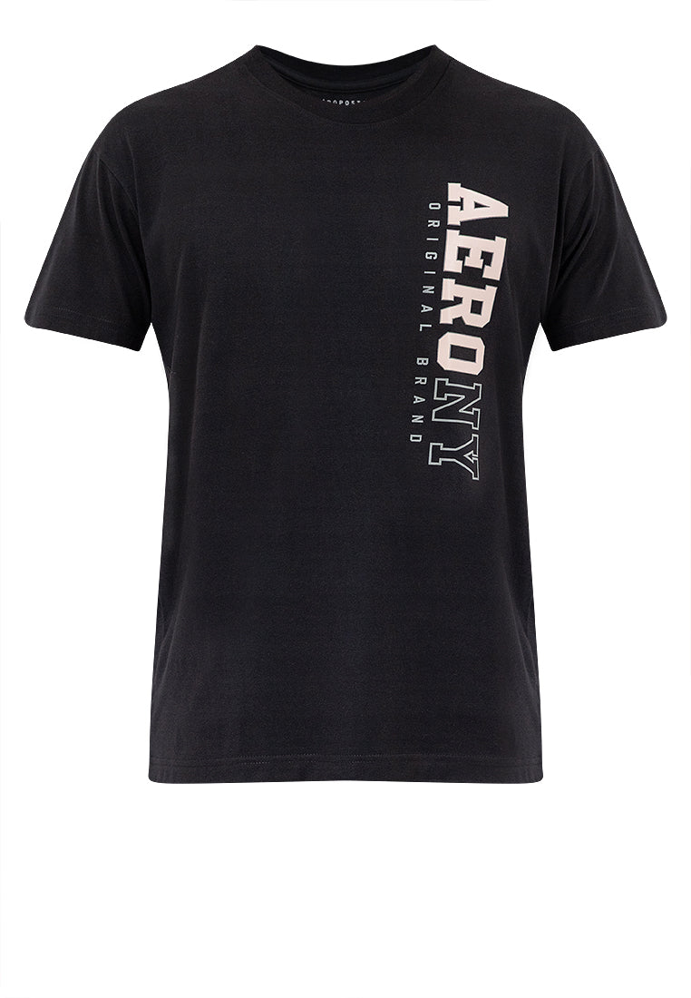VERTICAL LOGO TEE Black