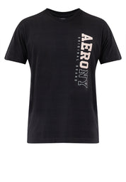 VERTICAL LOGO TEE Black