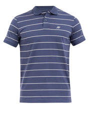 EMBROIDERED LOGO STRIPED POLO SHIRT