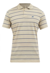 EMBROIDERED LOGO STRIPED POLO SHIRT