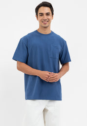 STRIPE WAFFLE LOOSE POCKET TEE
