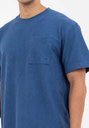 STRIPE WAFFLE LOOSE POCKET TEE
