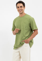 STRIPE WAFFLE LOOSE POCKET TEE
