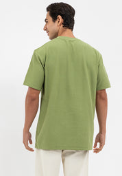 STRIPE WAFFLE LOOSE POCKET TEE