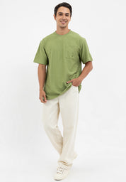 STRIPE WAFFLE LOOSE POCKET TEE