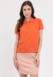 A87 POLO SHIRT Rust Orange
