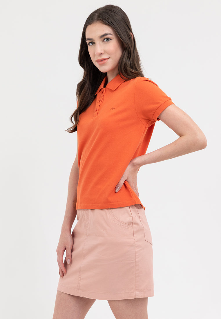 A87 POLO SHIRT Rust Orange
