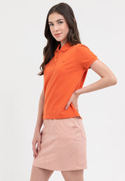 A87 POLO SHIRT Rust Orange