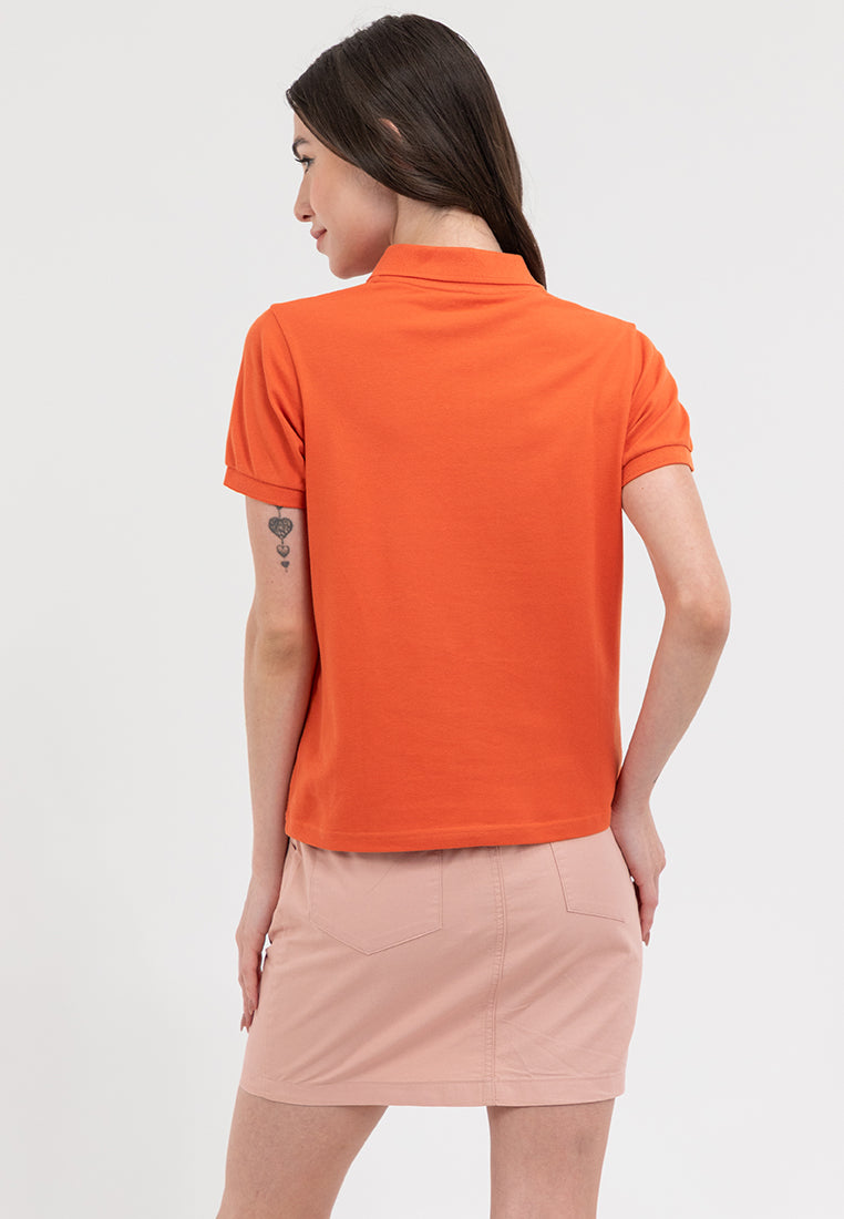 A87 POLO SHIRT Rust Orange