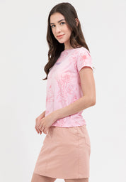AOP FLORAL TEE Orchid Pink