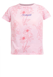 AOP FLORAL TEE Orchid Pink